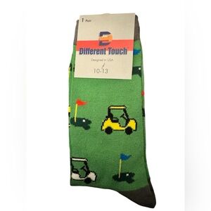 Different Touch ~ men’s dress sock - golf theme